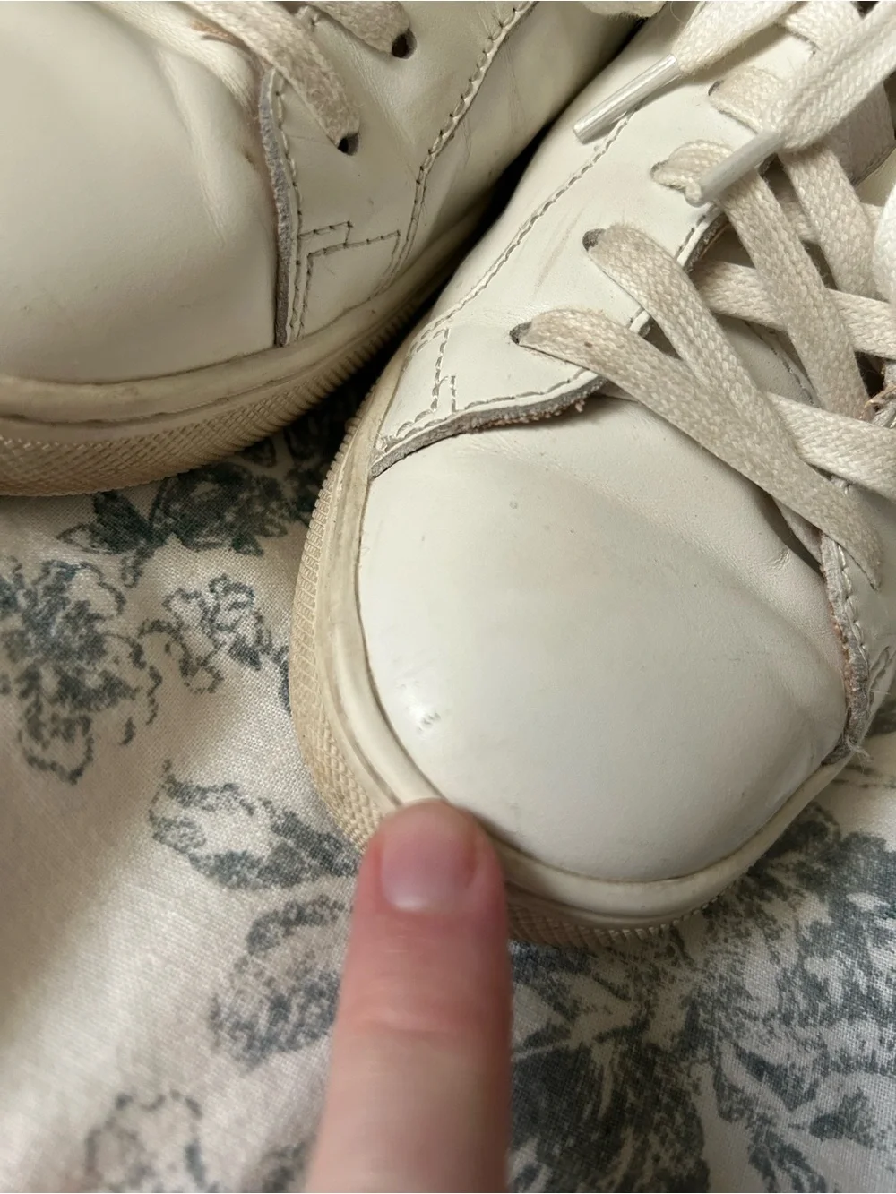 Quince White Italian Leather Low-Top Sneakers